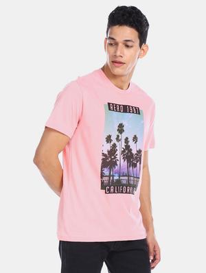 pink front print t-shirt - 17570061 - Standard Image - 2
