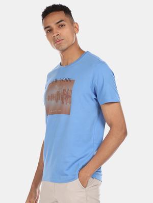 blue printed t-shirt - 17570076 - Standard Image - 2