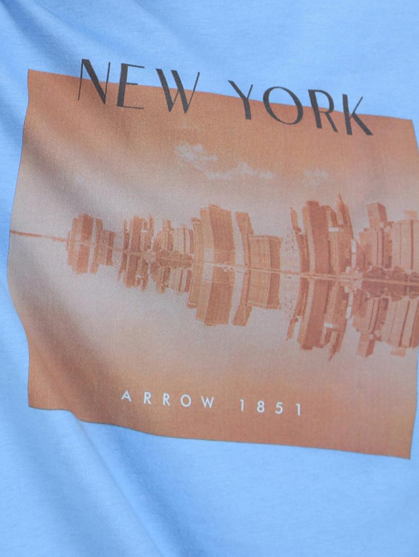 blue printed t-shirt - 17570076 - Zoom Image - 5