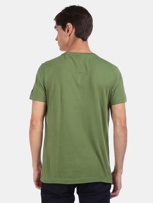 olive green printed t-shirt - 17570105 - Standard Image - 3