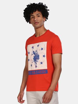 red printed t-shirt - 17570126 - Standard Image - 2