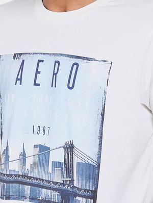 white front print t-shirt - 17570176 - Standard Image - 5