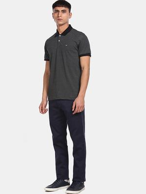 black striped polo t-shirt - 17570194 - Standard Image - 3