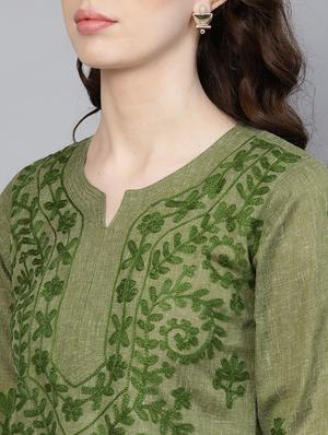chikankari straight kurta - 17570253 - Standard Image - 5