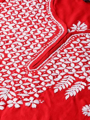 chikankari straight kurta - 17570265 - Standard Image - 5