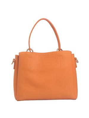 yellow leatherette (pu) regular handbag - 17570296 - Standard Image - 2