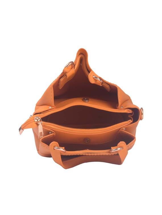 yellow leatherette (pu) regular handbag - 17570296 - Zoom Image - 3