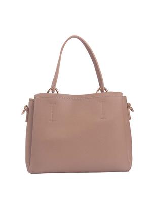 beige leatherette (pu) regular handbag - 17570297 - Standard Image - 2
