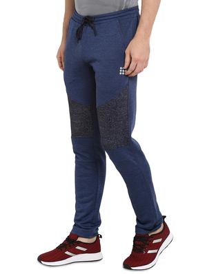 blue color block full length track pant - 17570394 - Standard Image - 2