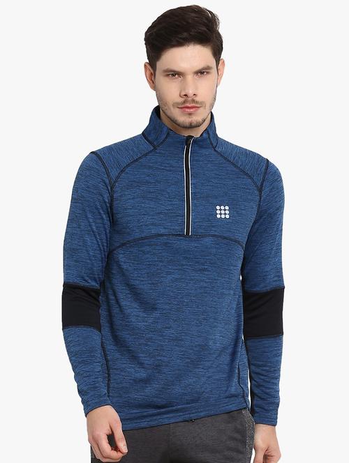 blue printed raglan sweatshirt - 17570591 - Standard Image - 1