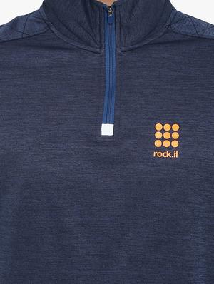 blue color block cut & sew sweatshirt - 17570592 - Standard Image - 4