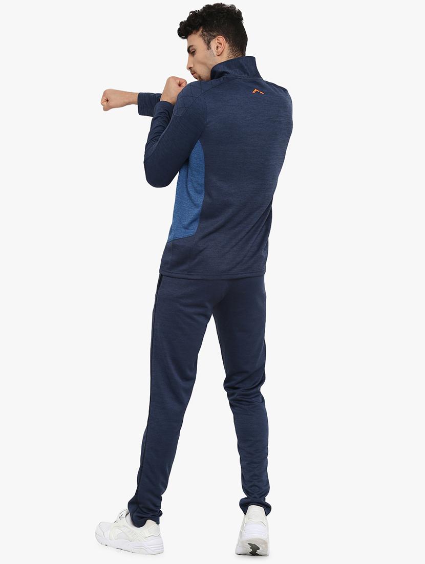 blue color block cut & sew sweatshirt - 17570592 - Zoom Image - 3