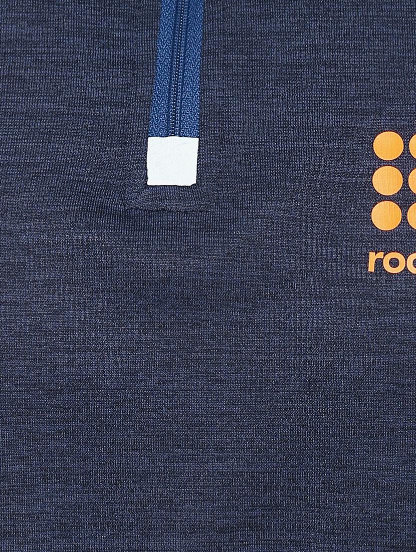 blue color block cut & sew sweatshirt - 17570592 - Zoom Image - 5