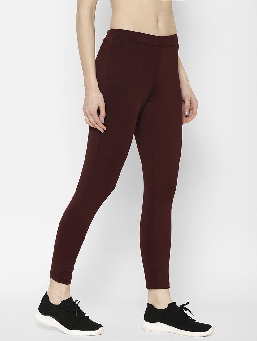 mid rise solid track pant - 17570672 - Zoom Image - 2