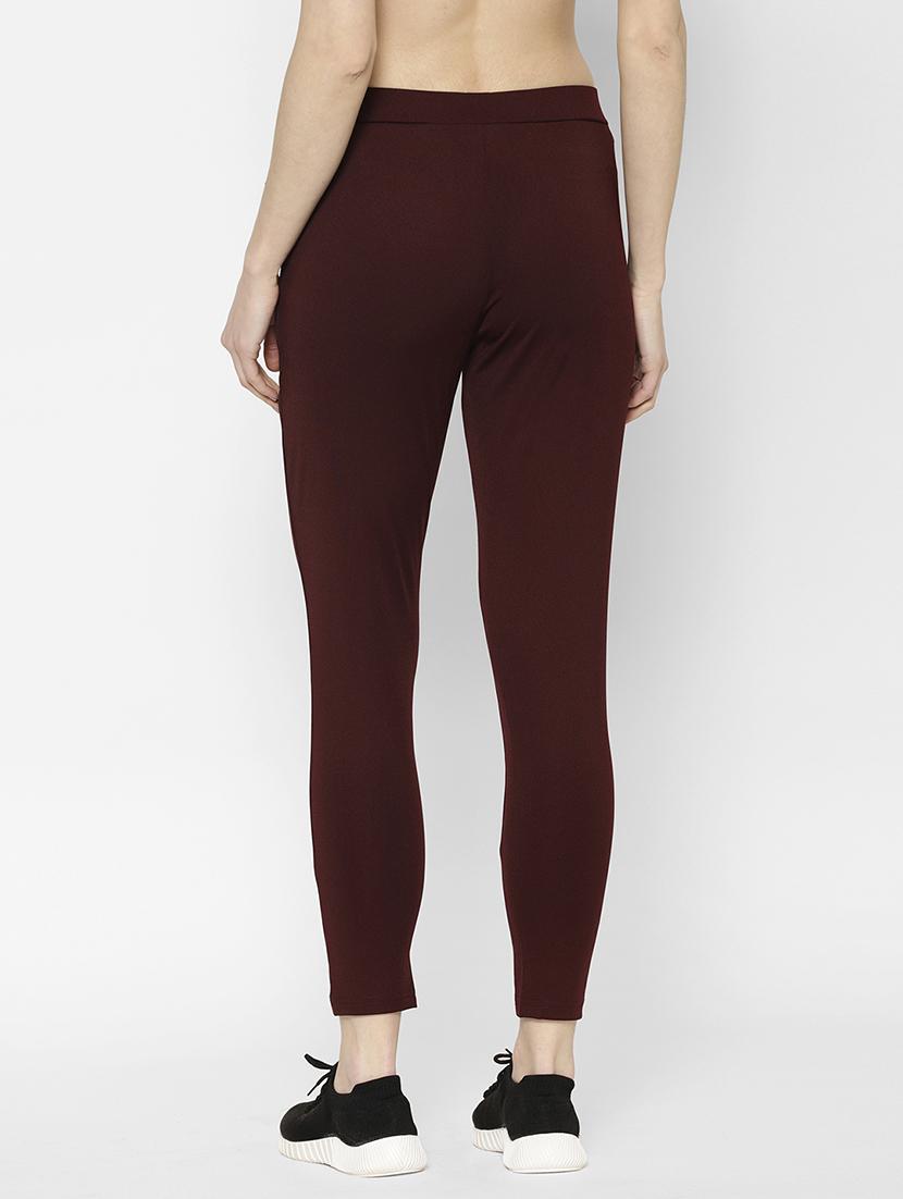 mid rise solid track pant - 17570672 - Zoom Image - 3