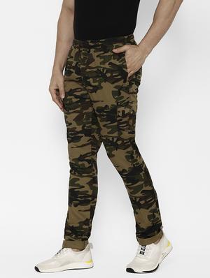olive green camouflage cargo trouser - 17570681 - Standard Image - 2