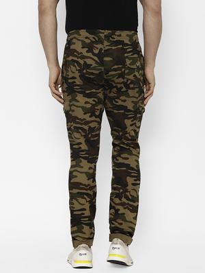 olive green camouflage cargo trouser - 17570681 - Standard Image - 3