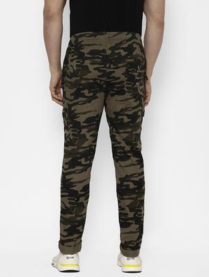 olive green camouflage cargo trouser - 17570682 - Standard Image - 3