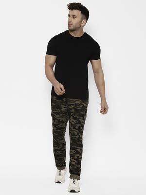 olive green camouflage cargo trouser - 17570682 - Standard Image - 4