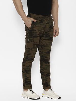 olive green camouflage cargo trouser - 17570683 - Standard Image - 2