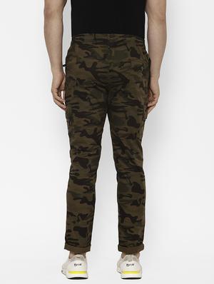 olive green camouflage cargo trouser - 17570683 - Standard Image - 3