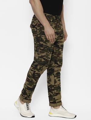 khaki camouflage cargo trouser - 17570686 - Standard Image - 2