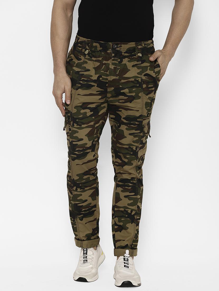 khaki camouflage cargo trouser - 17570686 - Zoom Image - 1
