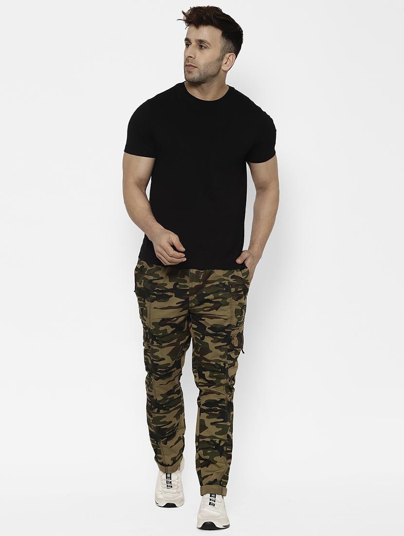 khaki camouflage cargo trouser - 17570686 - Zoom Image - 4