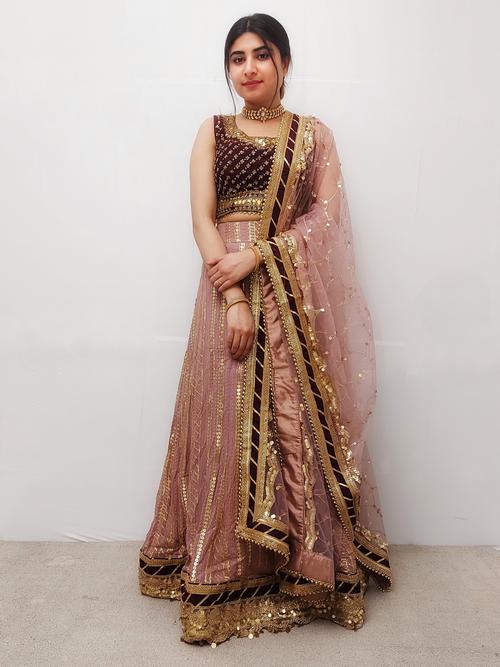 party wear embroidered lehenga set - 17570787 - Standard Image - 1