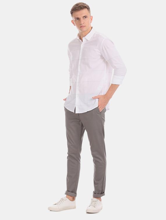 grey solid chinos - 17570822 - Zoom Image - 4