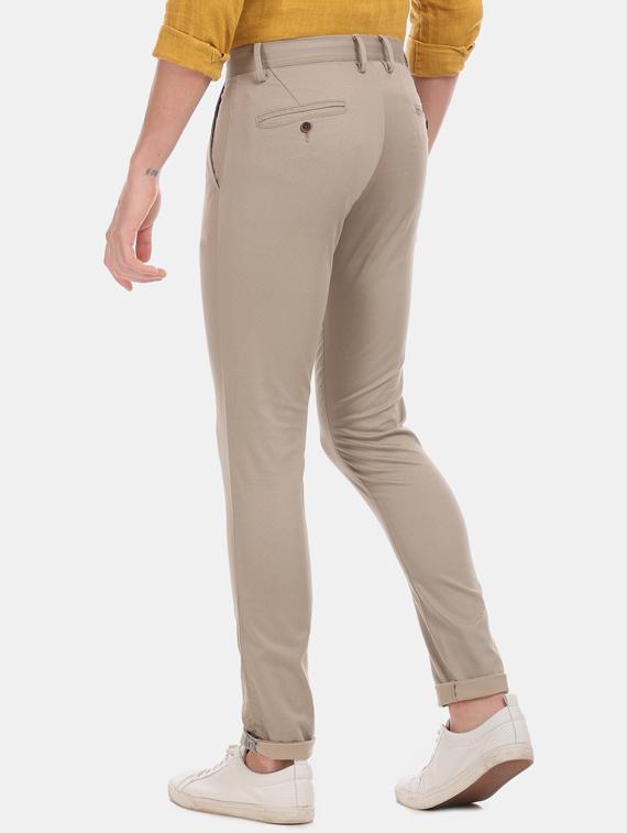 beige solid chinos - 17570823 - Zoom Image - 3