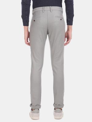 grey solid chinos - 17570824 - Standard Image - 3