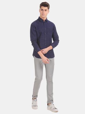 grey solid chinos - 17570824 - Standard Image - 4