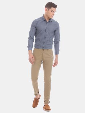 blue printed casual shirt - 17570968 - Standard Image - 4
