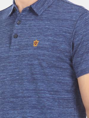 blue printed collared t-shirt - 17571035 - Standard Image - 5
