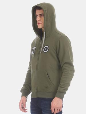 olive green printed sweatshirt - 17571060 - Standard Image - 2