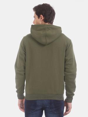 olive green printed sweatshirt - 17571060 - Standard Image - 3