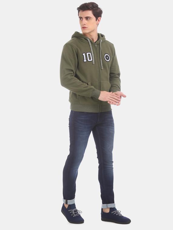olive green printed sweatshirt - 17571060 - Zoom Image - 4