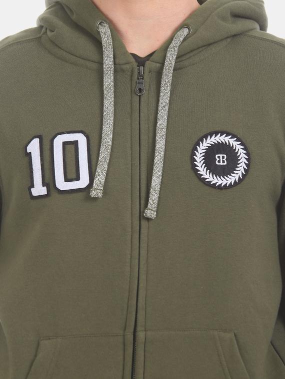 olive green printed sweatshirt - 17571060 - Zoom Image - 5