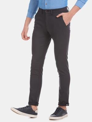 black solid chinos - 17571061 - Standard Image - 2