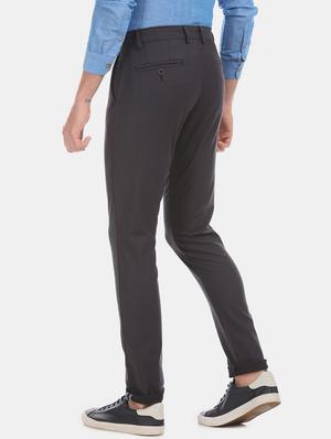 black solid chinos - 17571061 - Standard Image - 3