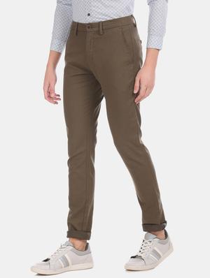 olive green solid chinos - 17571063 - Standard Image - 2