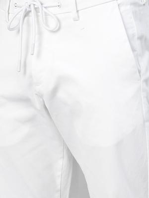 white solid chinos trouser - 17571154 - Standard Image - 5