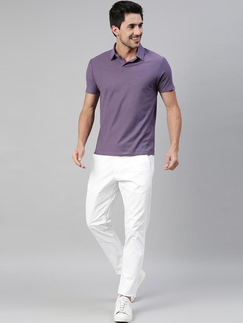 white solid chinos trouser - 17571154 - Zoom Image - 4
