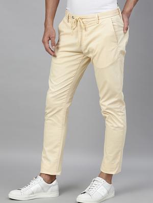 mellow yellow solid casual trouser - 17571155 - Standard Image - 2