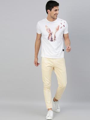 mellow yellow solid casual trouser - 17571155 - Standard Image - 4