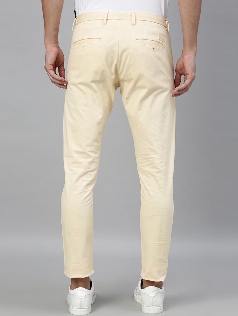 mellow yellow solid casual trouser - 17571155 - Zoom Image - 3