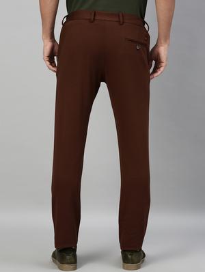 brown solid chinos - 17571163 - Standard Image - 3