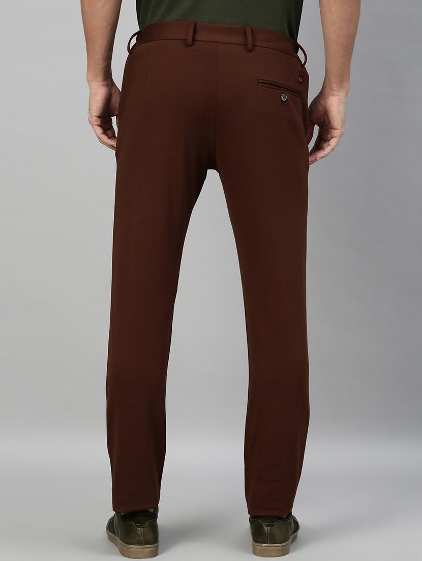 brown solid chinos - 17571163 - Zoom Image - 3