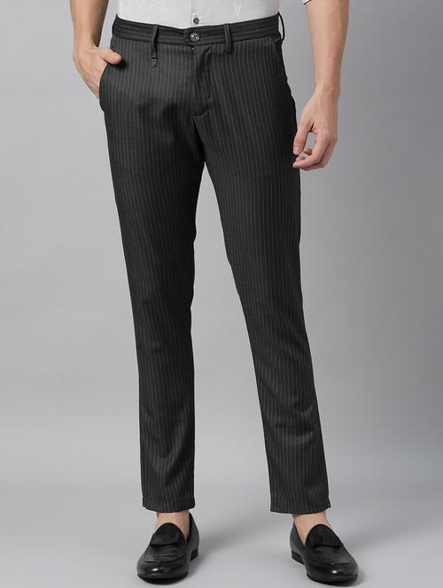 grey striped chinos - 17571170 - Very Small Image - 1